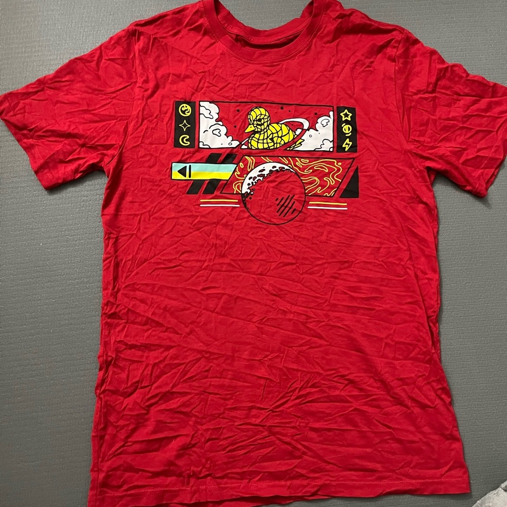 Quackity DreamSMP MCYT Planet Duck Five Hills Red Shirt Merch